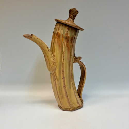 #230742 Whimsical Tea Pot Tan/Brown/Yellow $32 at Hunter Wolff Gallery